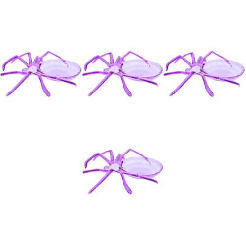 4Pcs Reusable Plastic Dessert Tray Spider Shape Desktop Fruit Plate