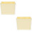 2Pcs Compact PP Paint Brush Holder Light Yellow Reusable Brush Washer 6