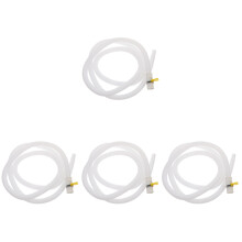 4Pcs Water Drain Hose Kit for Air Conditioner White Pe ABS with Clamps