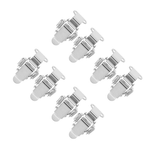 16Pcs Silver Stainless Steel Hasp Latches Spring Loaded for Boxes