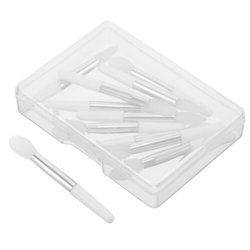 50Pcs Transparent Silicone Lipstick Applicator Set with Box for Makeup 2