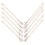 40Pcs Unique White Number Charms Chain Handheld Water Bottle Pendant 3