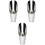 3Pcs Silver Garden Bucket Soil Dig Lightweight Portable Scoops 4