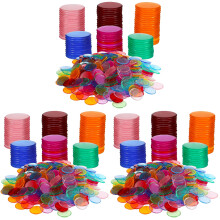 1500Pcs Clear Colorful Markers Plastic Chips for Supplies