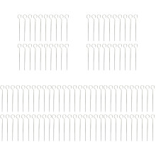 100Pcs Durable Silver Metal Skewers for Bbq Kabob and Grilling