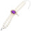 5Pcs Purple Adjustable Pet Necklaces Double Layer Pearl Collars 2