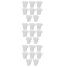 24Pcs Durable White Silicone Stopper Plugs for Bottles Tubes and Pipes