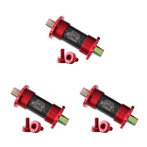 3Pcs Red Titanium Alloy Central Suitable for Mtb Folding Bikes