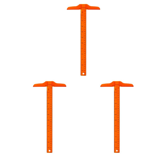 Set Of 3 Tape Measures Tee Square It Convenient Measuring Tool