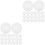 Set Of 2 Baking Parchment Circles Steaming Basket Paper Cheesecakes 1