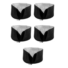 5Pcs Durable Black Oxford Plant Covers Breathable Frost Protection