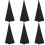 6Pcs Reusable Black Speaker Holder Covers Stylish Polyester Stage Tool 1