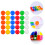 120Pcs Assorted Color PVC Balls Openable Sphere Game Balls 9