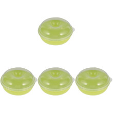 4pcs Box Bread Storage Box Pp Green Bagels Fruit