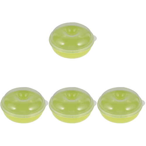 4pcs Box Bread Storage Box Pp Green Bagels Fruit