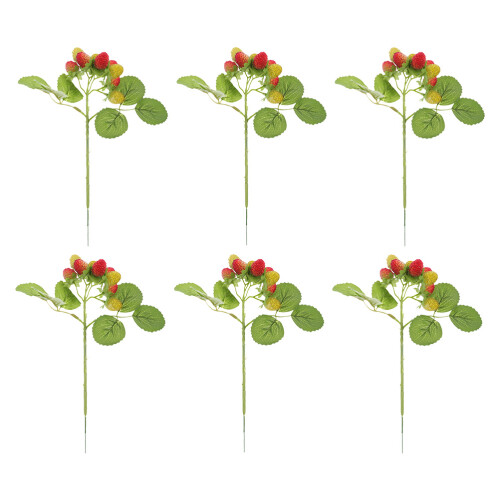 12Pcs Lovely Simulated Waxberries Multi Color Plastic Display Props 1