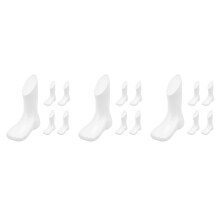 15Pcs White Plastic Toddler Foot Models for Displaying Baby Shoes