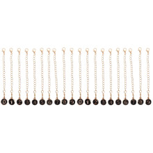 20Pcs Black Metal Unique Number Charms Chain for Water Bottle Pendant