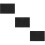 3Pcs Black Felt Mat for Calligraphy Smooth Writing Desk Pad 9