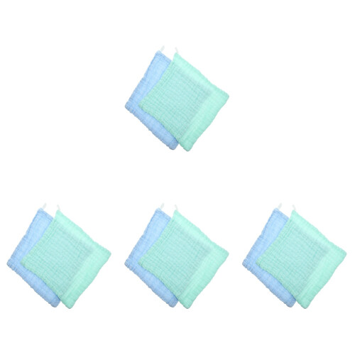 8Pièces Lavettes En Coton Absorbantes Pour Bébé Usage