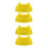 4Pcs Yellow PP Ball Cradle Display Stand for Football 1