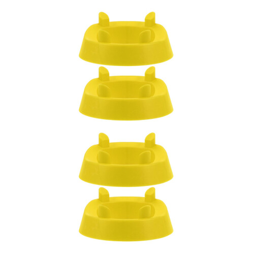 4Pcs Yellow PP Ball Cradle Display Stand for Football