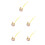 5Pcs Lightweight Whale Phone Charm Cute Gradient Bell Pendant 4