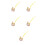 5Pcs Lightweight Whale Phone Charm Cute Gradient Bell Pendant 6
