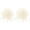 200Pcs White Rope Locks for Clothing Drawstring Stoppers DIY Craft Use 1