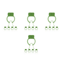 20Pcs Green Nose Stop Clips Pom Eva for Daily Breathing & Nose Shaping