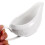 2Pcs Lightweight Ceramic Gravy Boat with Saucer White Serving Pitcher 9