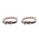 2Pcs Comfortable PU Pet Necklace Adjustable Reflective Cat Collar 1