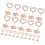 80Pcs Metal Table Number Holders Rose Gold Memo Clips for Photo Cards 2