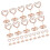 80Pcs Metal Table Number Holders Rose Gold Memo Clips for Photo Cards 3