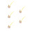 5Pcs Lightweight Whale Phone Charm Cute Gradient Bell Pendant 8
