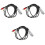 3Pcs Practical Black Audio Transferring Cable for Guitar Mic 3