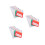 3Sets Clear Printed PVC Bridge Cards Assorted Colors for Indoor Fun 1