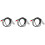 3Pcs Practical Black Audio Transferring Cable for Guitar Mic 4