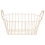 3Pcs Beige Metal Wire Basket for Bread Fruit and Table Storage 2