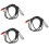 3Pcs Practical Black Audio Transferring Cable for Guitar Mic 7