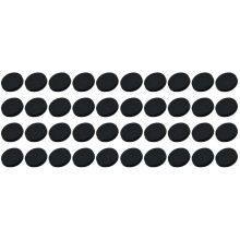 60Pcs Black Costume Metal Buttons Chic Alloy Flat Design for Sewing