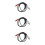 3Pcs Practical Black Audio Transferring Cable for Guitar Mic 8