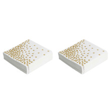 40Pcs Disposable Napkins Golden Party Paper Tissue with Unique Dots