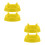 4Pcs Yellow PP Ball Cradle Display Stand for Football 6