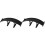 2Pcs Adjustable Black ABS Universal Rear Car Wing Spoiler 1
