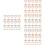 80Pcs Metal Table Number Holders Rose Gold Memo Clips for Photo Cards 7