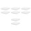 8Pcs White Plastic Planter Drip Tray Square Flower Pot Base for Bonsai 1