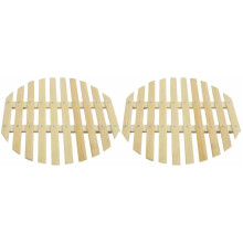 2Pcs Bamboo Steamer Mats Reusable Liner Mesh for Kitchen Use