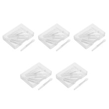 50Pcs Transparent Silicone Lipstick Applicator Set with Box for Makeup