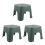 3Pcs Kids Plastic Stool Green Multifunctional Bathroom Step Stool 6